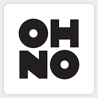 OH NO Geometric Block Sticker